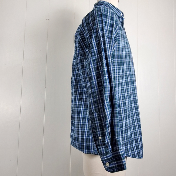 Chaps plaid long sleeve button up shirt size medium - Picture 4 of 9